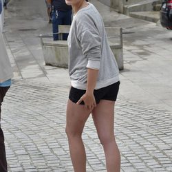 Adriana Ugarte en el rodaje de 'Silencio' en Galicia