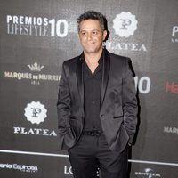 Alejandro Sanz en la entrega de los Premios Lifestyle