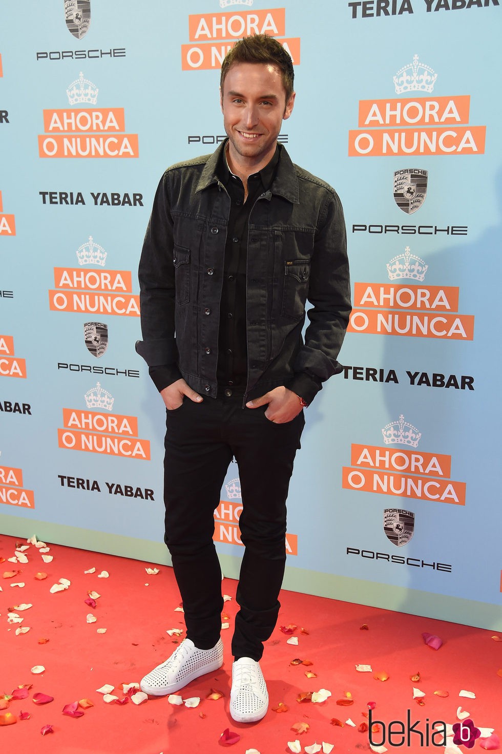 Mans Zelmerlöw en el estreno de 'Ahora o nunca'