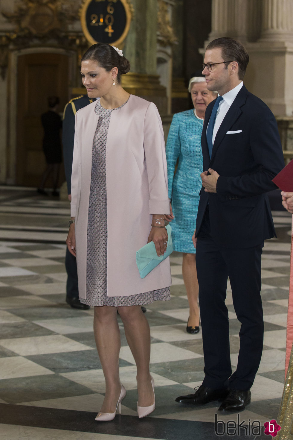 Victoria y Daniel de Suecia en el Te Deum por el nacimiento de Nicolás de Suecia