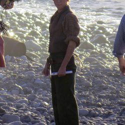 Tom Holland en el rodaje de 'En el corazón del mar' en las Islas Canarias