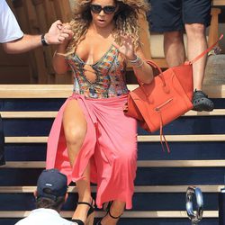 Mariah Carey tiene un tropiezo en alta mar