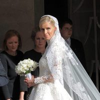 Nicky Hilton radiante en el día de su boda con James Rothschild
