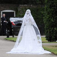 Parte trasera del vestido de novia de Nicky Hilton