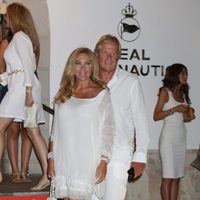 Norma Duval y Matthias Kühn en la cena de armadores de Mallorca