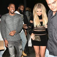Khloe Kardashian en el cumpleaños de su hermana Kylie