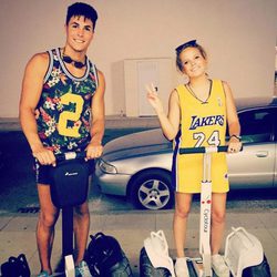 Gloria Camila y Kiko de paseo en seg way