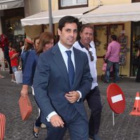 Fran Rivera llegando a la Goyesca 2015