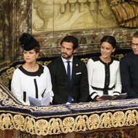 Magdalena, Carlos Felipe, Sofia, Daniel y Victoria de Suecia en la apertura del Parlamento 2015