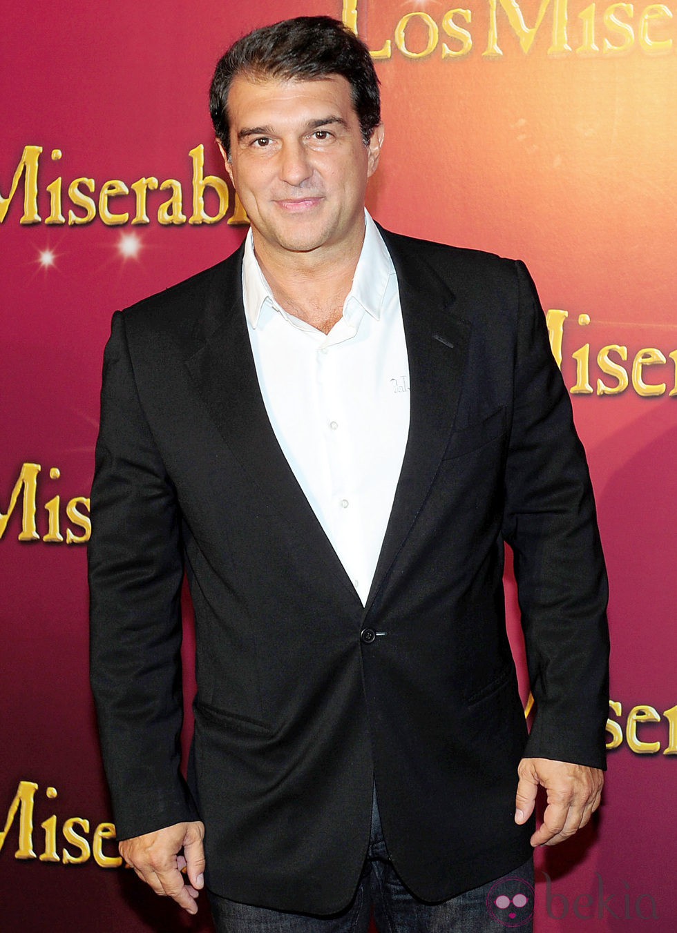 Joan Laporta en el estreno de 'Los Miserables' en Barcelona