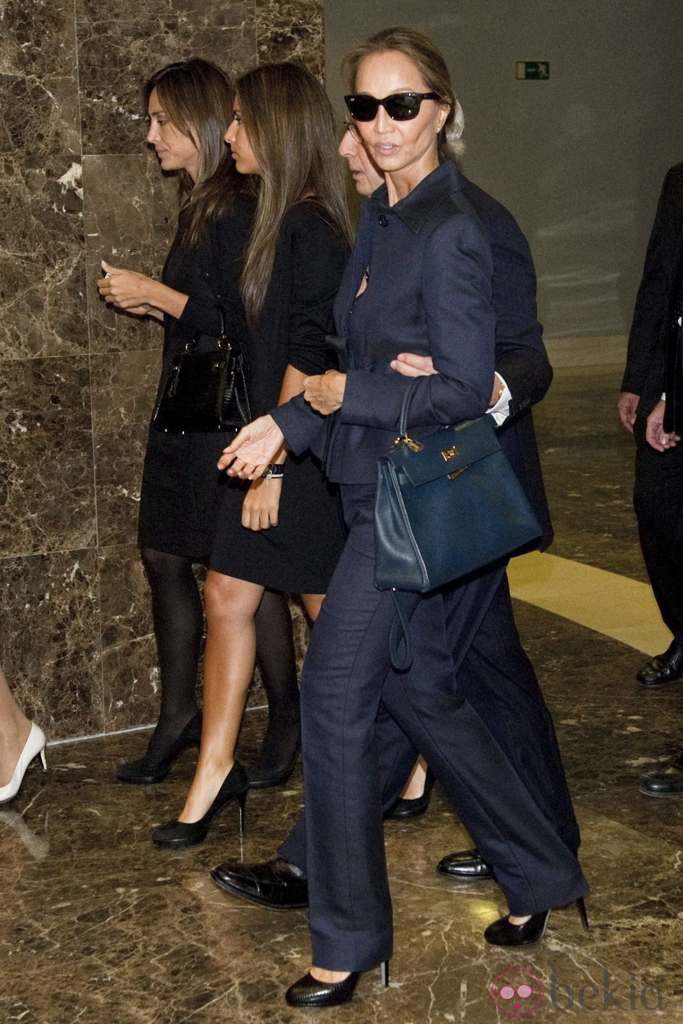 Isabel Preysler en el velatorio de su hermana María Beatriz Preysler Arrastia