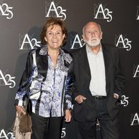 Carmen Caffarell y Teófilo Calle durante un acto de la Academia de Cine