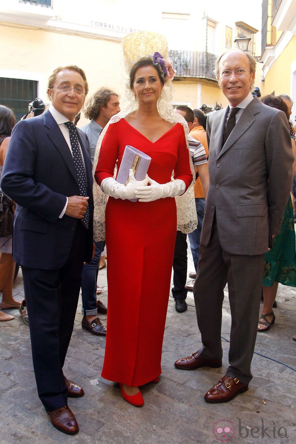 Carmen Tello con Victorio y Lucchino