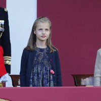 La Princesa Leonor y la Infanta Sofía en el Día de la Hispanidad 2015