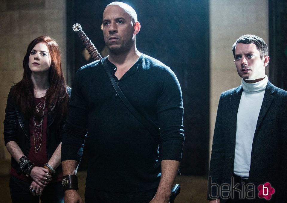 Vin Diesel, Rose Leslie y Elijah Wood en 'El último cazador de brujas'