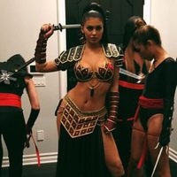 Kylie Jenner disfrazada de Xena la Princesa Guerrera en Halloween 2015