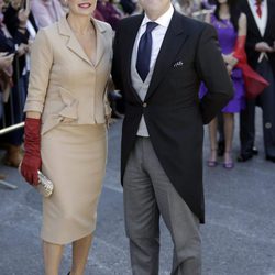 Raquel Revuelta y Raúl Gracia 'El Tato' en la boda de Eva González y Cayetano Rivera