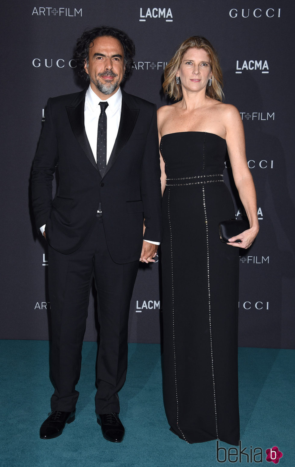 Alejandro González Iñárritu y su mujer Maria Eladia en la Gala LACMA 2015