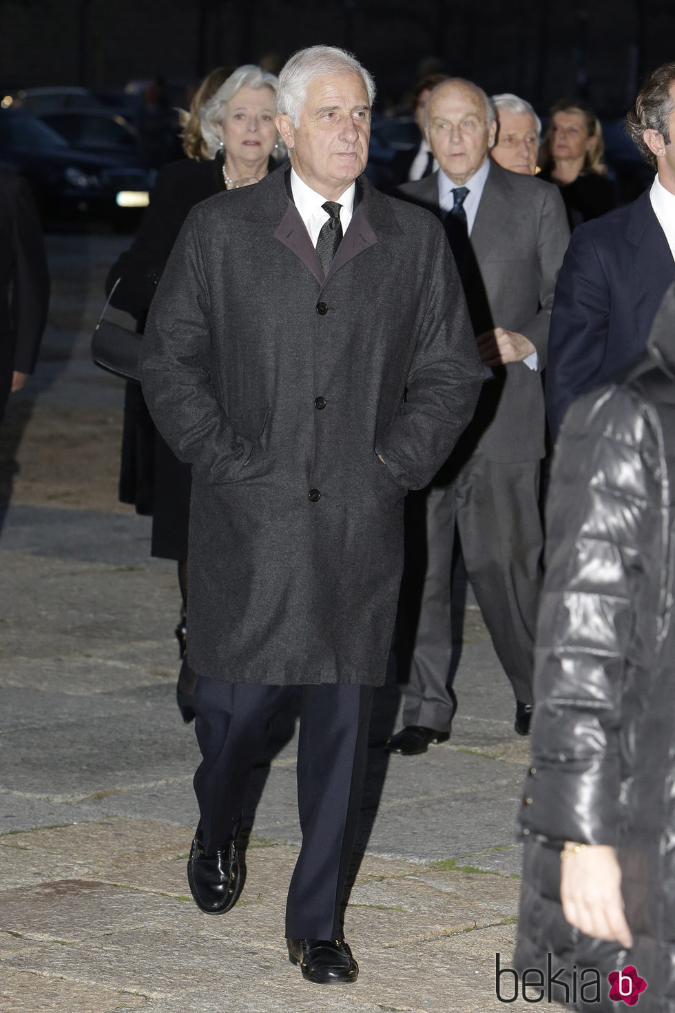 Alfonso Martínez de Irujo en el funeral del Infante Carlos 