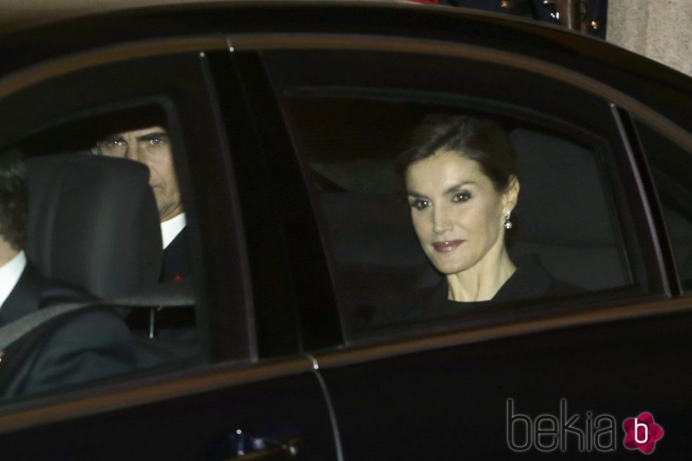 La Reina Letizia en el funeral del Infante Carlos