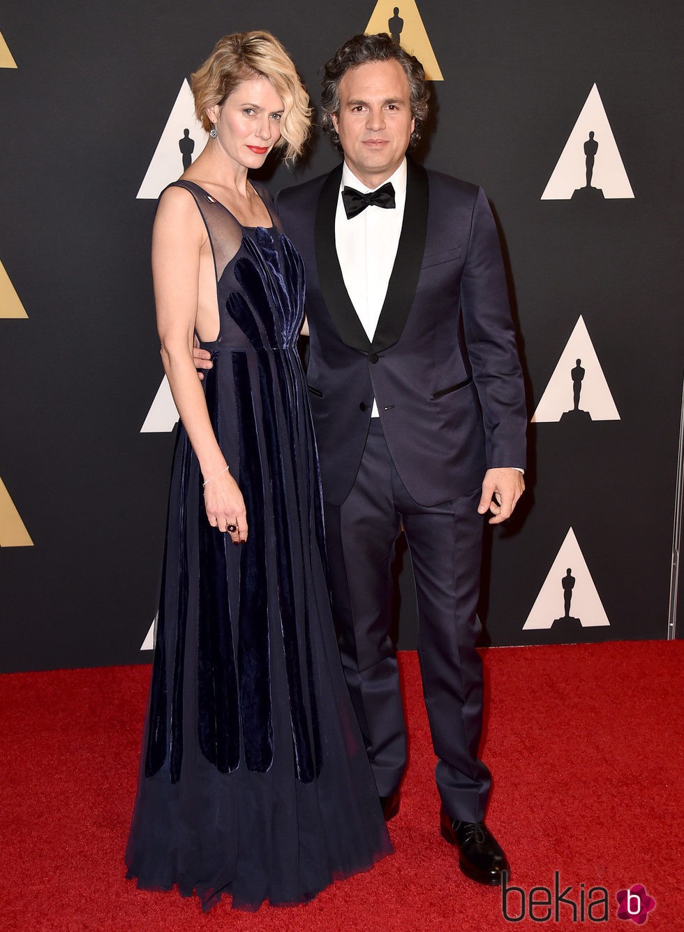 Sunrise Coigney y Mark Ruffalo en los Governors Awards 2015