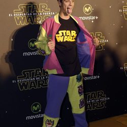 Eduardo Casanova en el estreno de 'Star Wars: El Despertar de la Fuerza' en Madrid