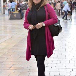 Terelu Campos posa con una sonrisa en Málaga en Navidad 2015