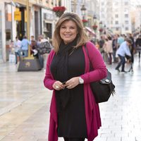 Terelu Campos posa con una sonrisa en Málaga en Navidad 2015