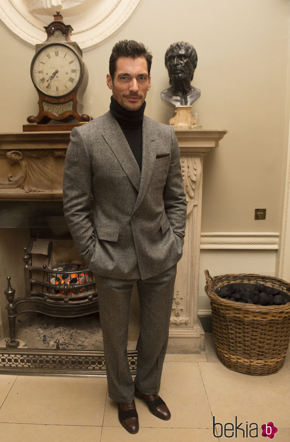 David Gandy en una fiesta de la London Collections Men en Londres