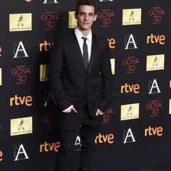 Miguel Herrán en la cena de los nominados a los Premios Goya 2016