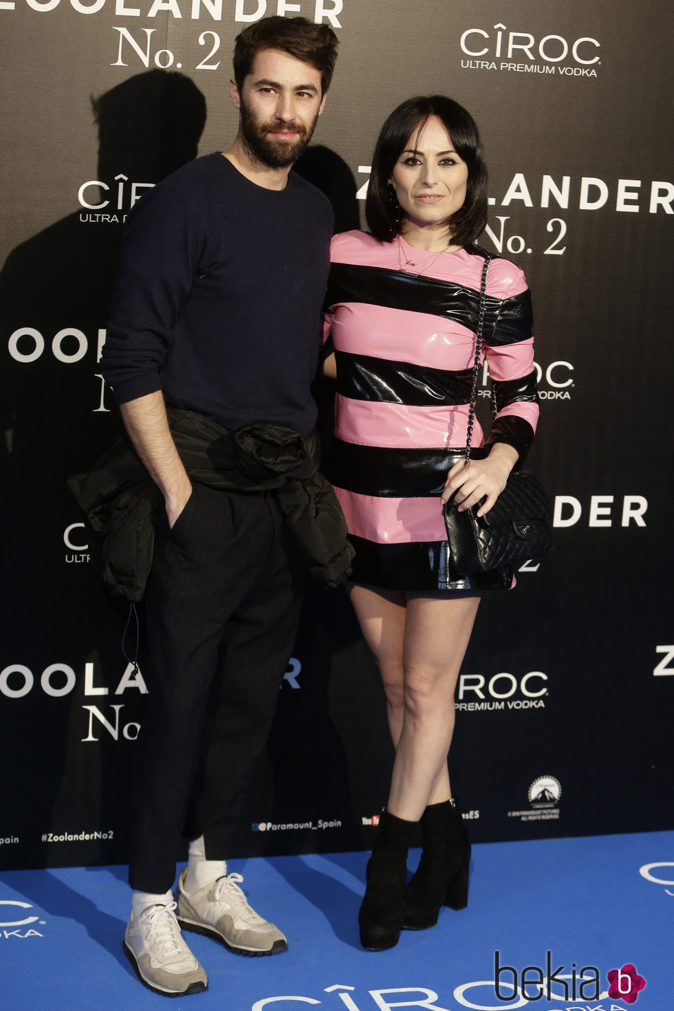 Juan Vidal y María Escoté en la premiere en Madrid de 'Zoolander 2'