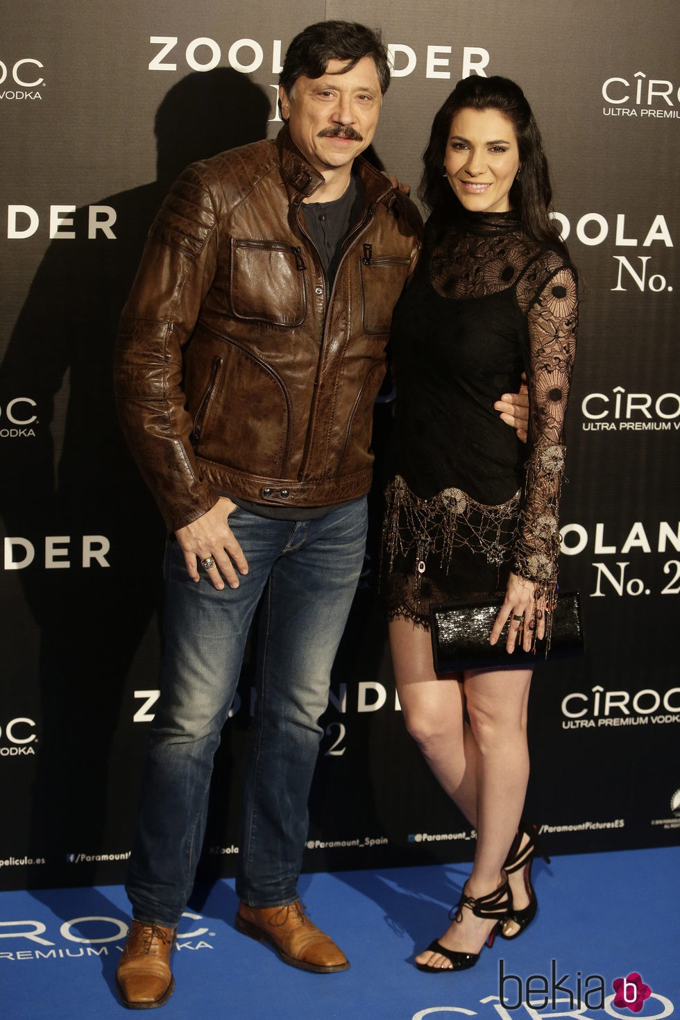 Carlos Bardem y Cecilia Gessa en la premiere en Madrid de 'Zoolander 2'