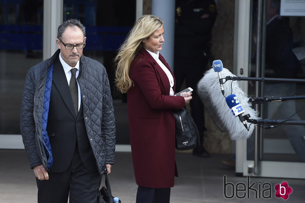 Mario Pascual Vives y Virginia López Negrete en la segunda sesión del juicio por el Caso Nóos