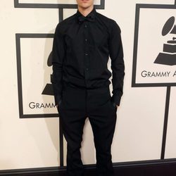 Justin Bieber en la alfombra roja de los Premios Grammy 2016
