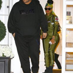 Rob Kardashian y Blac Chyna en un centro de estética