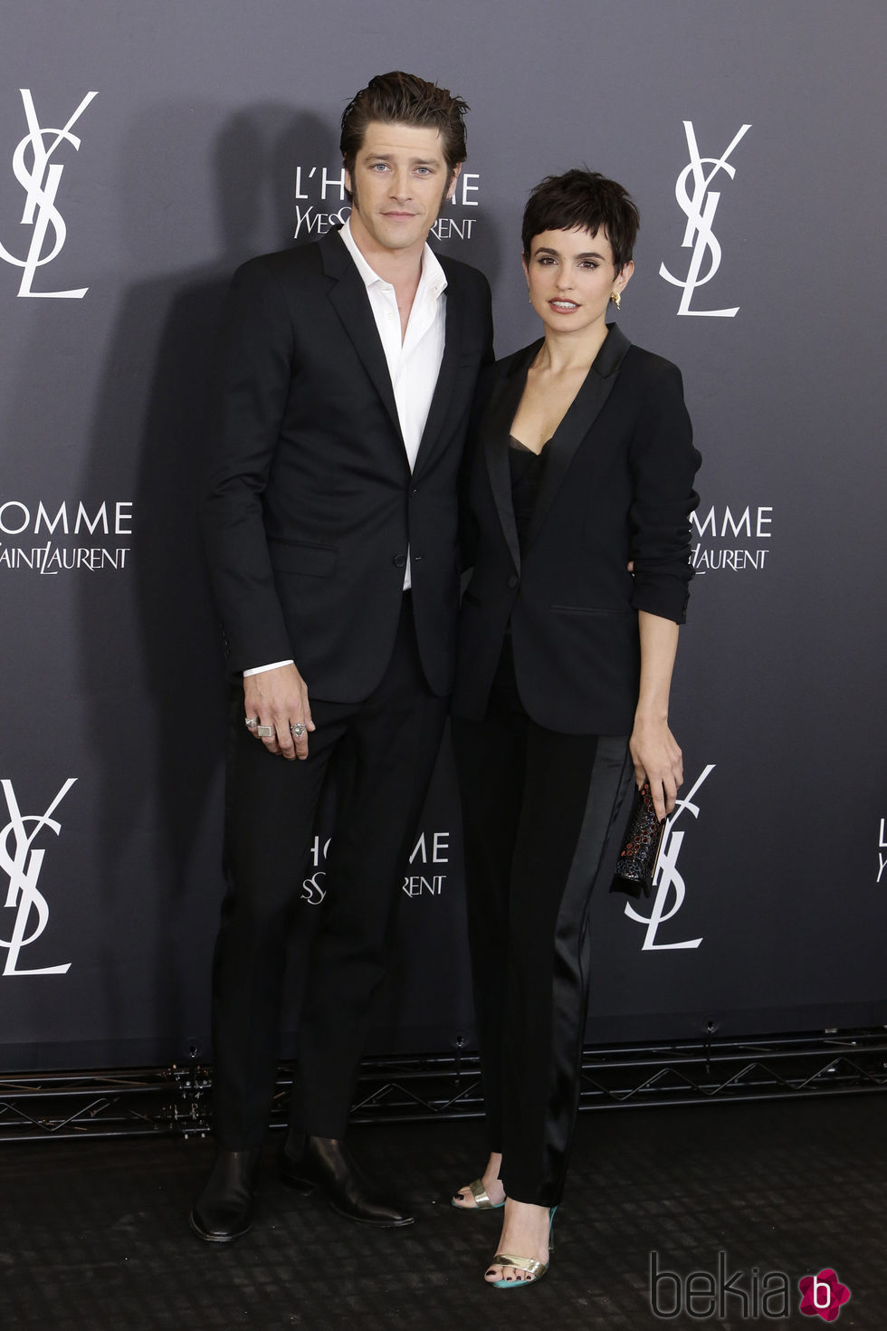 Verónica Echegui y  Vinnie Woolston en el aniversario del perfume 'L'Homme' de Yves Saint Laurent en Madrid