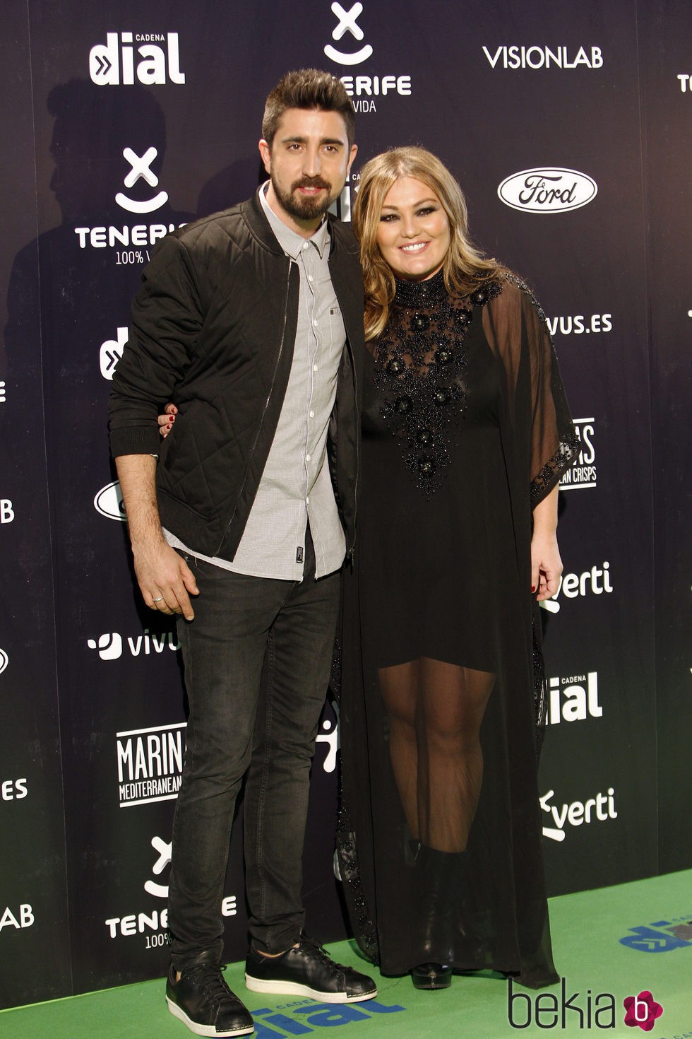 Álex Ubago y Amaia Montero en los Premios Cadena Dial 2015