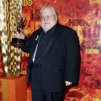 El escritor George R. R. Martin en los premio HBO 2015
