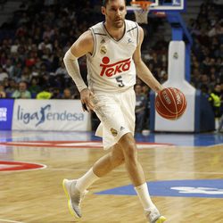 Rudy Fernández en el partido de Liga del Real Madrid contra el Morabanc Andorra