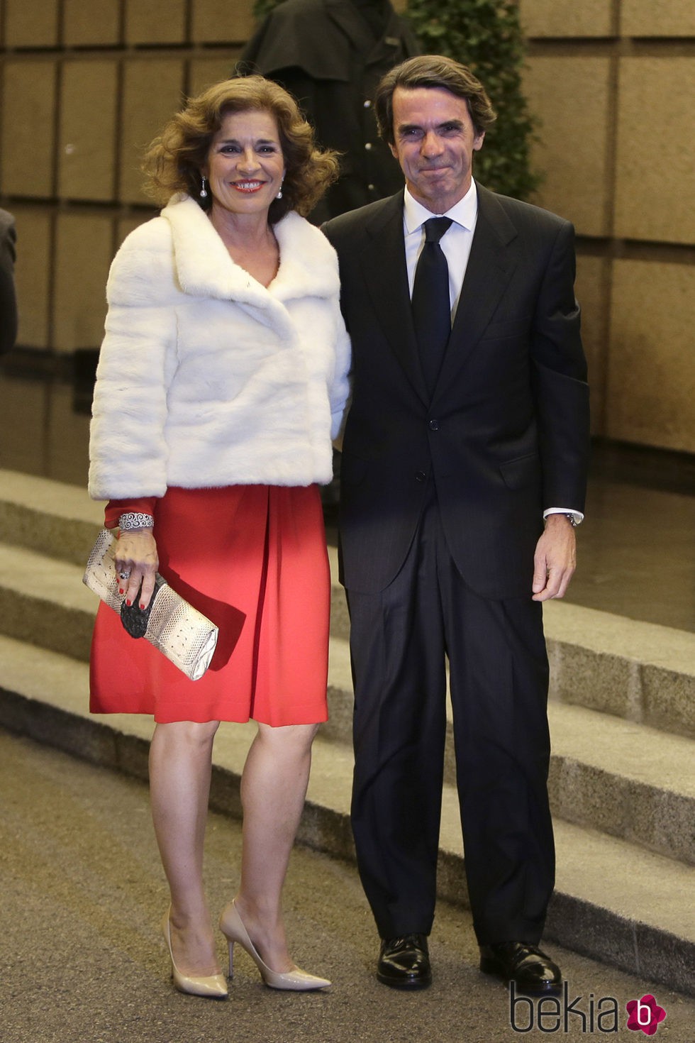 Ana Botella y José María Aznar en el 80 cumpleaños de Mario Vargas Llosa