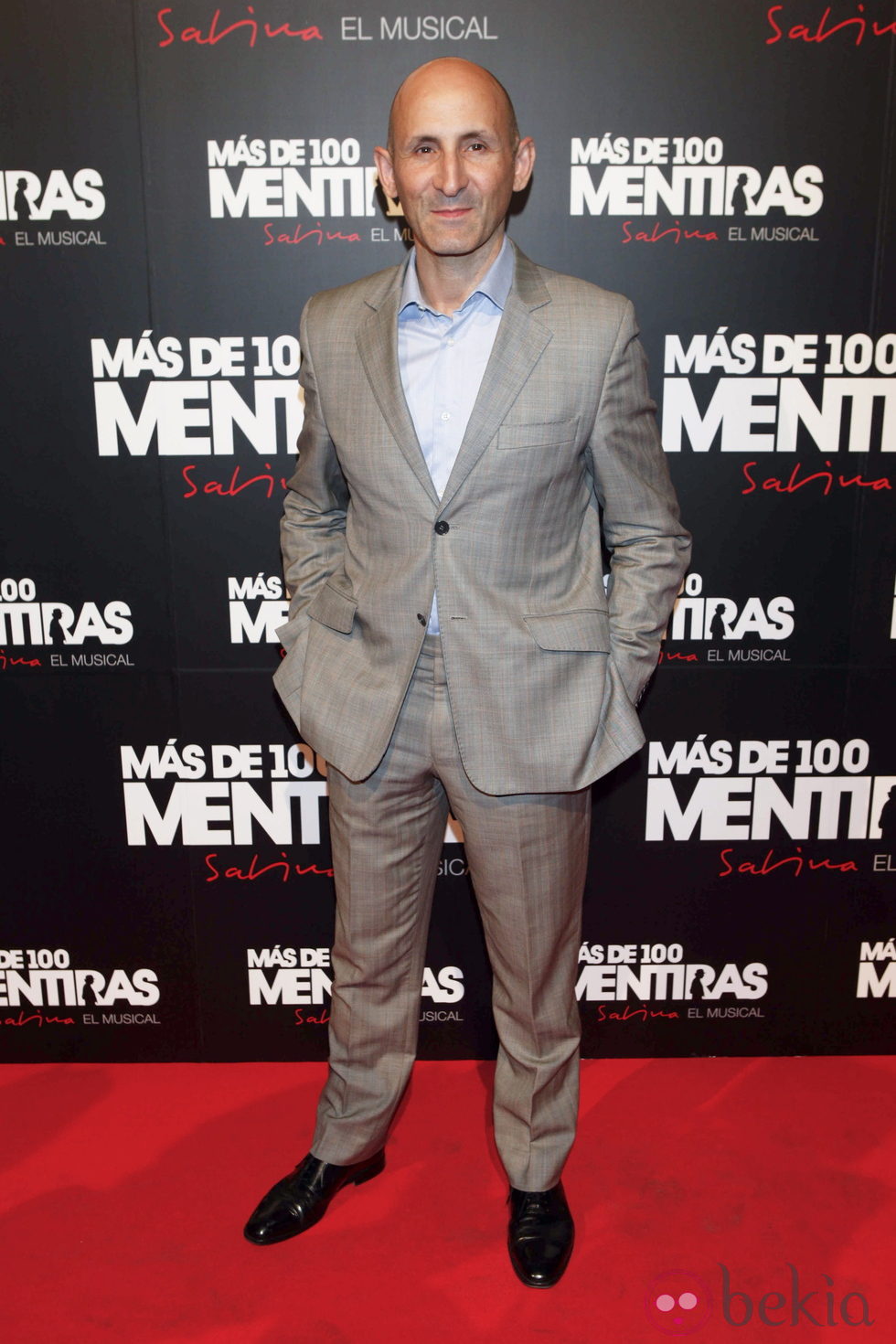 Modesto Lomba en el estreno del musical de 'Más de 100 mentiras'