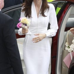 Nancy Shevell el día de su boda con Paul McCartney