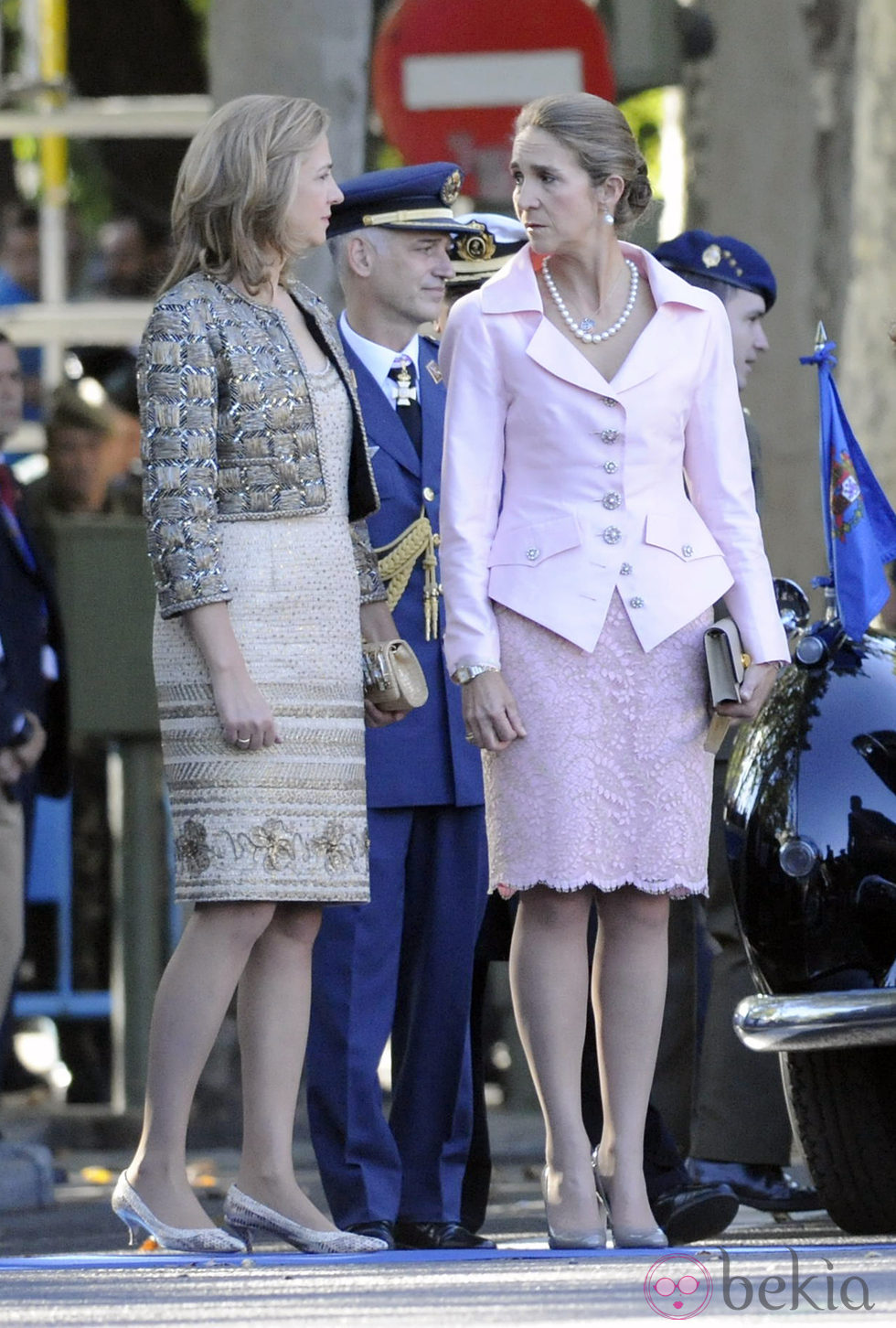 Las Infantas Cristina y Elena el Día de la Hispanidad