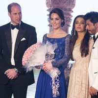 Duques de Cambridge reunidos en la cena benéfica de Bollywood en su viaje a la India