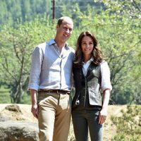 Los Duques de Cambridge de camino al monasterio Taktshang de Bhutan