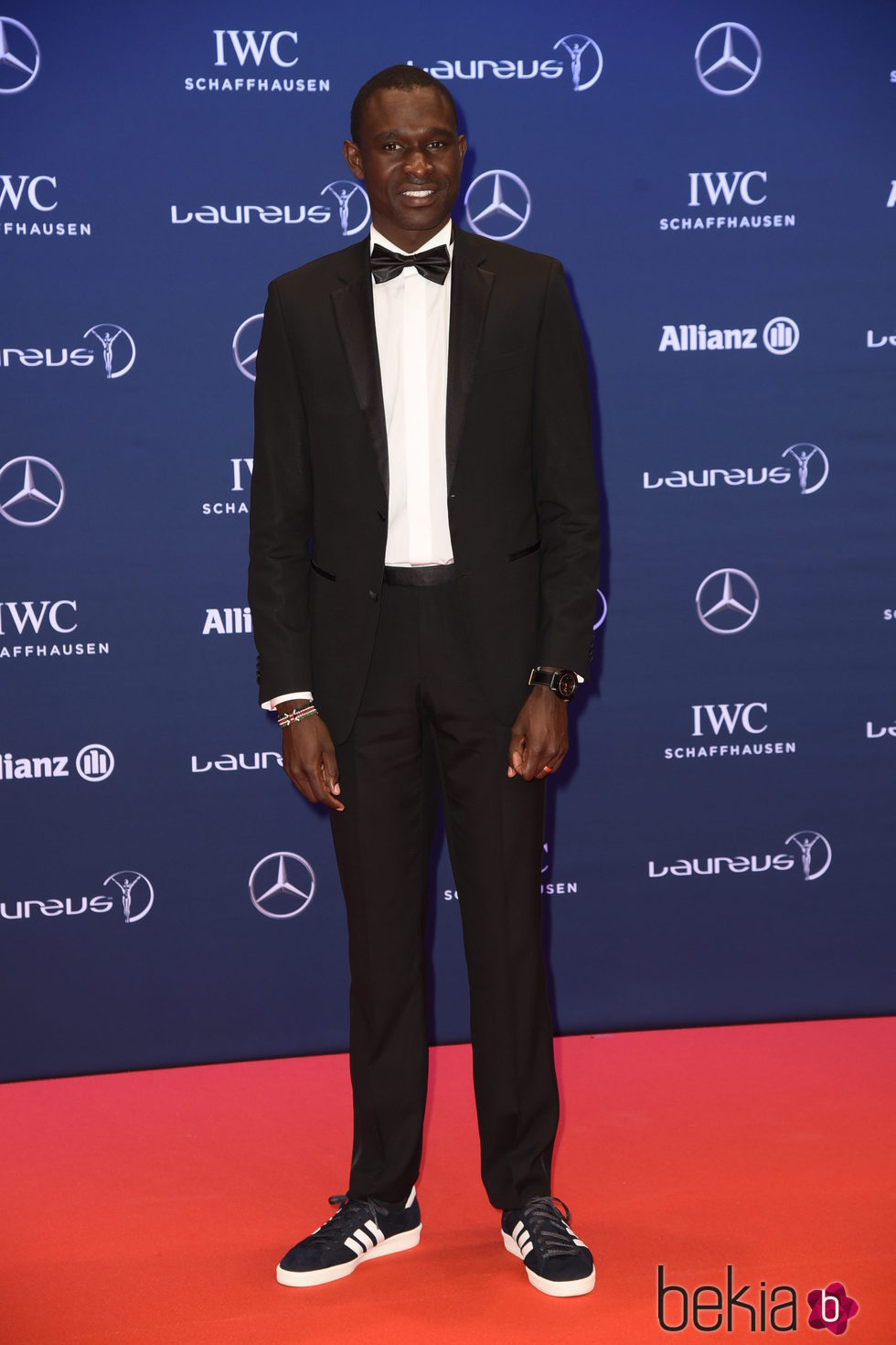 David Lekuta Rudisha en los Premios Laureus 2016 en Berlín