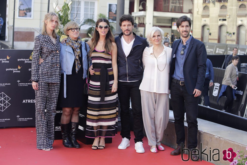 El equipo de 'Acantilado' en el Festival de Málaga 2016