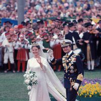 Carlos Gustavo y Silvia de Suecia en su boda