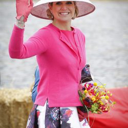 La Reina Máxima de Holanda sonriente en el Día del Rey 2016