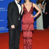 Matthew Morrison y Renee Puente en la Fiesta de Corresponsales 2016 en la Casa Blanca